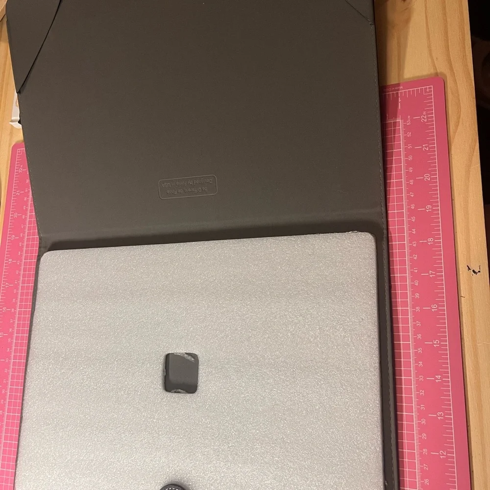 Elegant Gray and Brown Tablet Cover